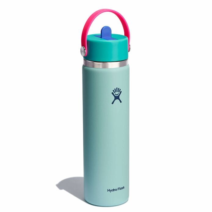 24 oz Wide Mouth Water Bottle w/ Flex Straw Cap - Image 40