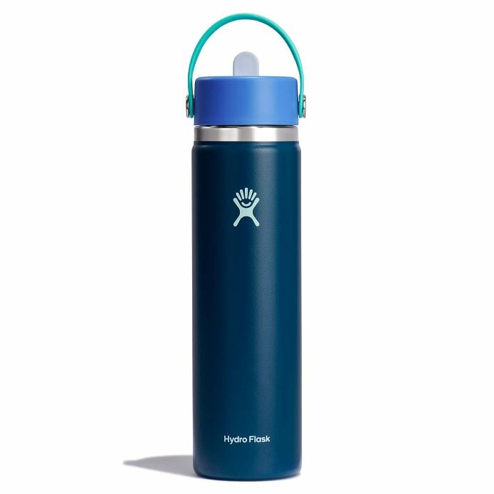24 oz Wide Mouth Water Bottle w/ Flex Straw Cap - Image 44