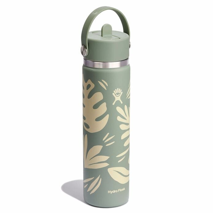 24 oz Wide Mouth Water Bottle w/ Flex Straw Cap - Image 69